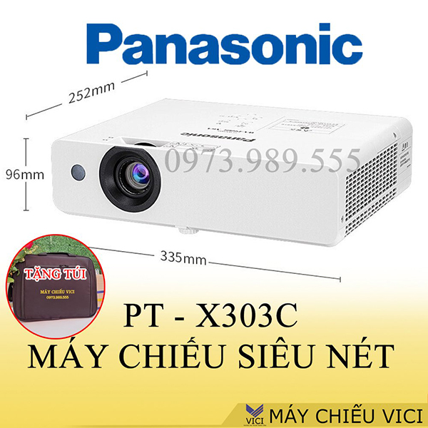 Kích thước máy chiếu Panasonic PT-X303C